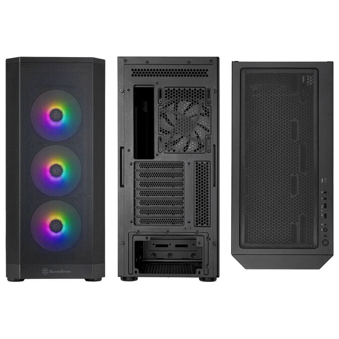 Silverstone FARA 514X Midi-Geh&auml;use - Schwarz image number 1