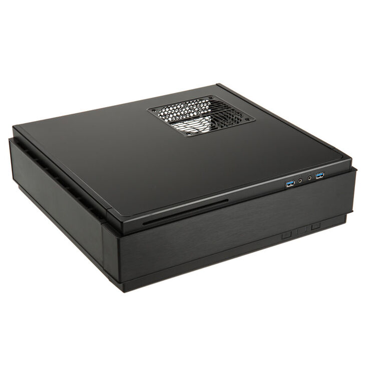 SilverStone SST-ML07B USB3.0 Milo HTPC Gehäuse - schwarz image number 0