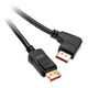 InLine 8K (UHD-2) DisplayPort Kabel, links gewinkelt, schwarz - 3m
