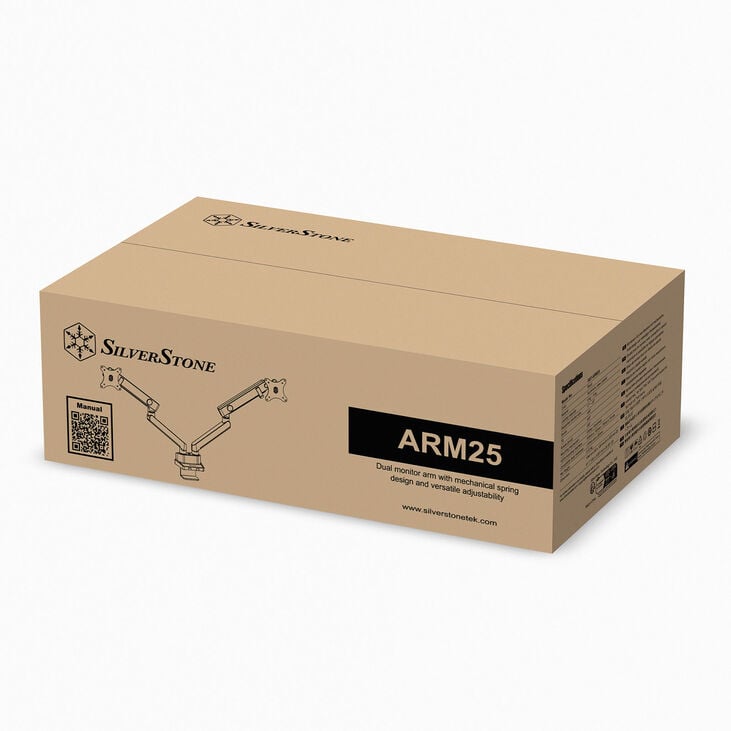 Silverstone SST-ARM25 Dual Monitorarm image number 9