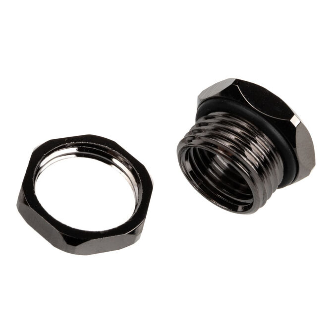 XSPC Case Pass-Through G1/4 inch - chrome black image number 2