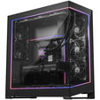 PHANTEKS NV-Series NV9 MK2 PC case, EATX, DRGB, Tempered Glass - black + M25 Gen2 PWM D-RGB fan 3-pack - Reverse Blade, 140mm, black + DRG image number null