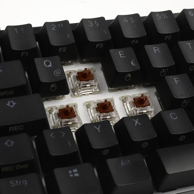 Ducky One 2 Mini Gaming Keyboard, MX-Brown, RGB-LED, black image number 6