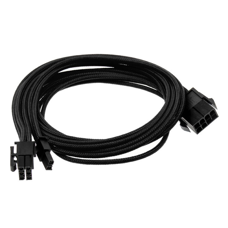 PHANTEKS 6+2-pin PCIe Extension 50cm - sleeved black image number 1