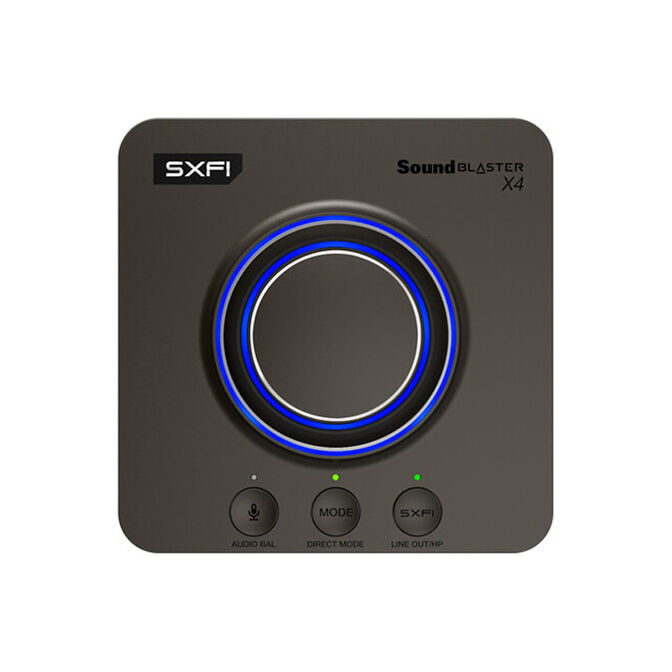 Creative Soundblaster X4 USB Sound Card, 192kHz Hi-Res, 7.1 Surround - anthracite image number 3