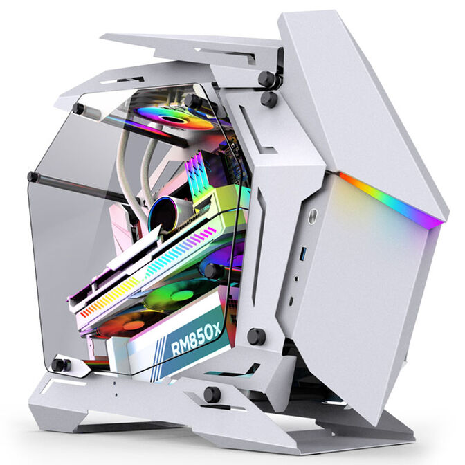 Jonsbo MOD3 Mini Micro-ATX Tower Showcase, Tempered Glass - wei&szlig; image number 9