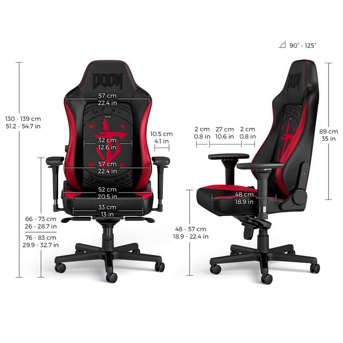 noblechairs HERO Gaming Chair - DOOM Edition image number 4