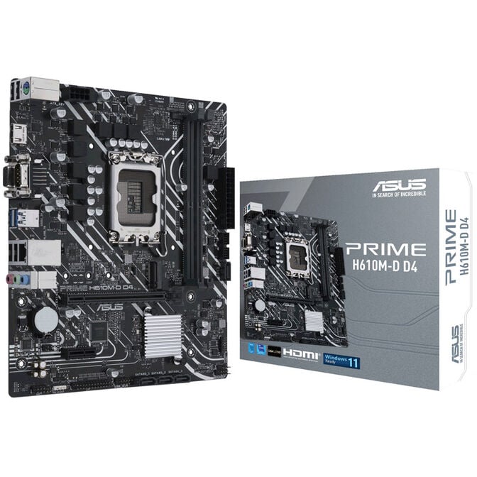 ASUS Prime H610M-D D4, Intel H610 Motherboard - Socket 1700, DDR4 image number 0