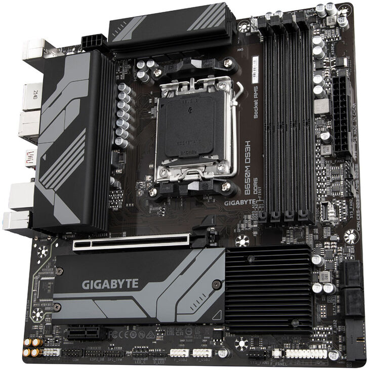 GIGABYTE B650M DS3H, Sockel AM5, AMD B650M, Micro-ATX - DDR5 image number 4