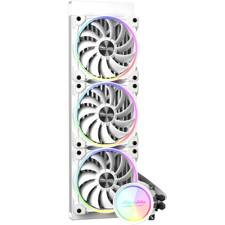 Alpenföhn Glacier Water 360 ARGB AIO Cooler - 360 mm, white image number 0