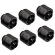 Alphacool Eiszapfen 16/10 mm Anschraubt&uuml;lle G1/4, 6-Pack - schwarz image number null