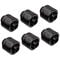 Alphacool Eiszapfen 16/10 mm Anschraubt&uuml;lle G1/4, 6-Pack - schwarz