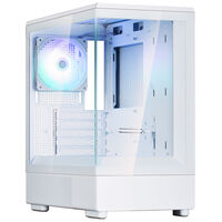 Zalman P10 PC-Gehäuse, Mini-Tower, mATX, RGB, Tempered Glass - weiß