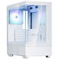 Zalman P10 PC-Gehäuse, Mini-Tower, mATX, RGB, Tempered Glass - weiß