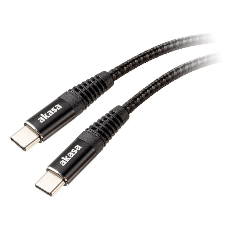 Akasa USB Type C to USB Type C 100W PD Charging Cable - black image number 0