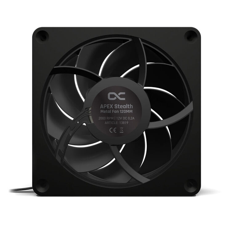 Alphacool Apex Stealth Metall Power Lüfter 120 mm, 3.000 U/min - schwarz image number 2