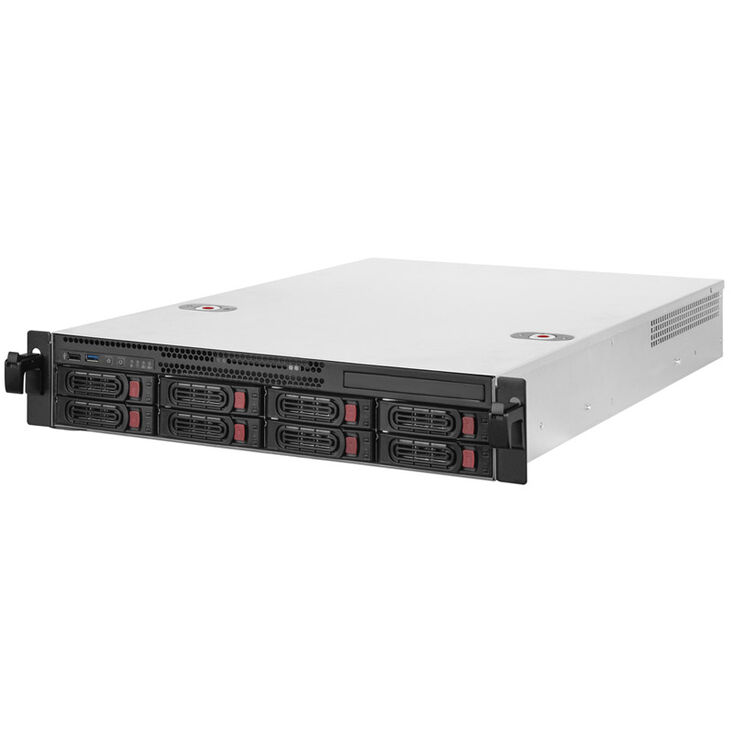 SilverStone RM22-308 Rackmount Server Gehäuse, 2U, E-ATX - schwarz image number 0