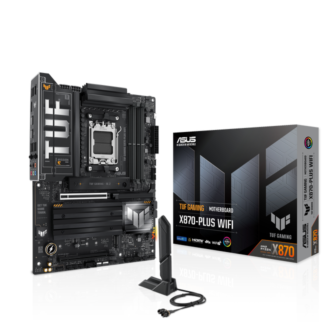 ASUS TUF Gaming X870-Plus WiFi Mainboard, AMD X870, Sockel AM5, DDR5 image number 0