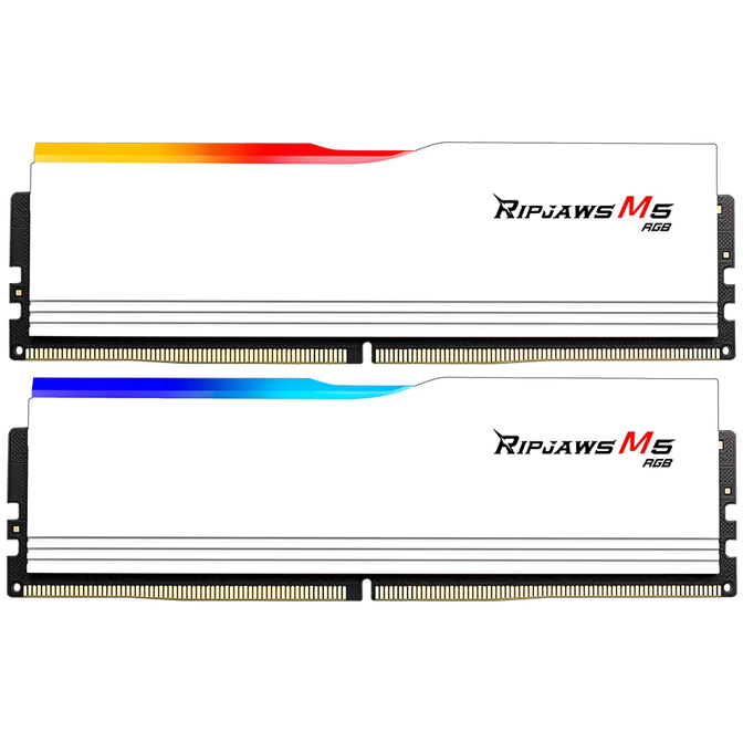 G.Skill Ripjaws M5 RGB DDR5-5200 RAM, CL40 - 96 GB Dual-Kit, wei&szlig; image number 1