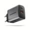 AXAGON ACU-PQ67 GaN Charger, USB-C Power Delivery 3.0, USB-A Quick Charge 4 - grey