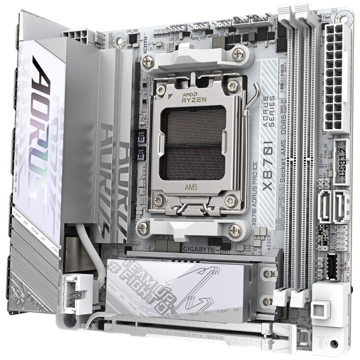 Gigabyte X870I AORUS Pro ICE Mainboard, Sockel AM5, AMD X870, Mini-ITX, DDR5 image number 4