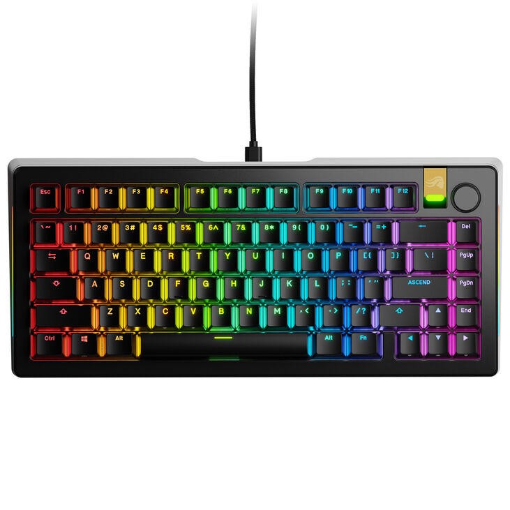 Glorious GMMK 3 Pro HE 75 % Gaming-Tastatur - Pre-Built, ANSI (US), Fox HE Switches, schwarz image number 1