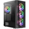 Aerocool Prism ARGB Midi-Tower, Tempered Glass - schwarz image number null