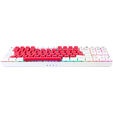 GAMIAC TKL90G Gaming Keyboard, Kailh Red Switches, RGB - white/red image number null