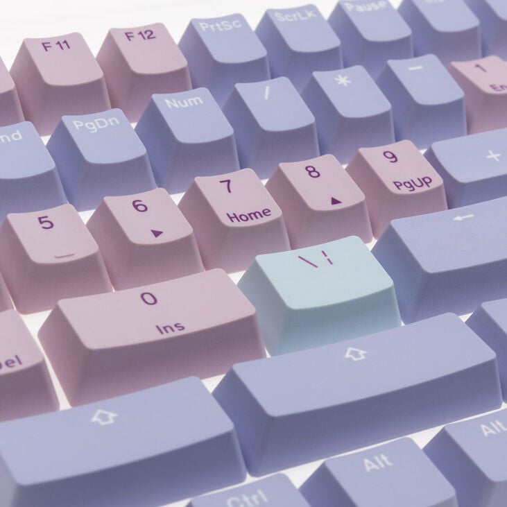Ducky Macaron PBT Doubleshot Set - 133 Keycaps, ANSI-US-Layout, ANSI-US-Layout image number 1