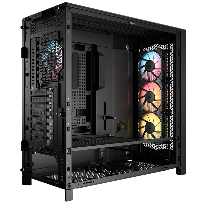 Corsair Frame 5000D RS ARGB PC Case, Mid-Tower, E-ATX, RGB, Tempered Glass - Black image number 1