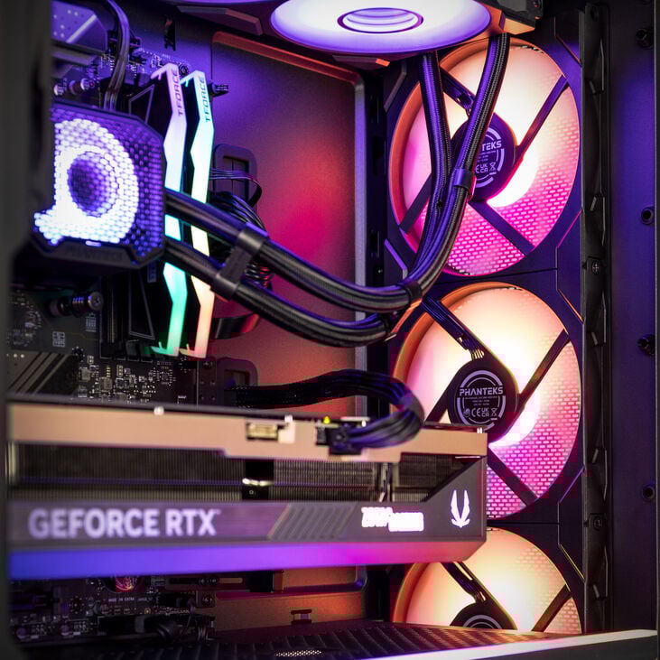 Gaming-PC Cosmic Pulse, AMD Ryzen 9 9800X3D, RTX 5080 - Fertig-PC image number 6