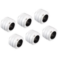 Alphacool Eiszapfen Pro Anschluss 16mm Hardtube Fitting G1/4, 6-Pack - wei&szlig;