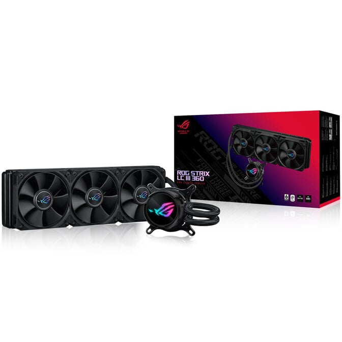 ASUS ROG STRIX LC III 360 AiO Wasserk&uuml;hlung - schwarz image number 9