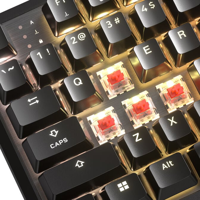 Corsair K70 Core TKL Gaming Tastatur, RGB - schwarz, Corsair MLX Red V2 Switches image number 4