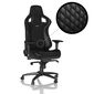 noblechairs EPIC Echtleder Gaming Stuhl - schwarz