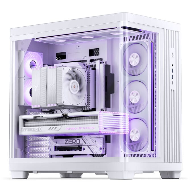 Jonsbo TK-4 Case, Midi Tower, ATX, Tempered Glass - White image number 5