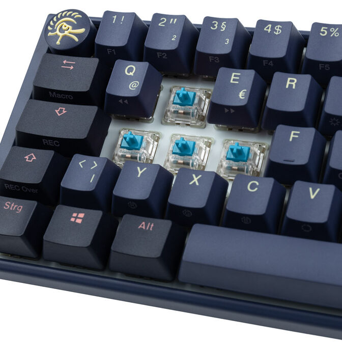 Ducky One 3 Cosmic Blue Mini Gaming Keyboard, RGB LED - MX-Blue image number 4