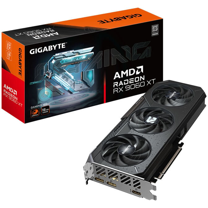 GIGABYTE Radeon RX 9060 XT Gaming 16G, 16384 GDDR6 image number 0