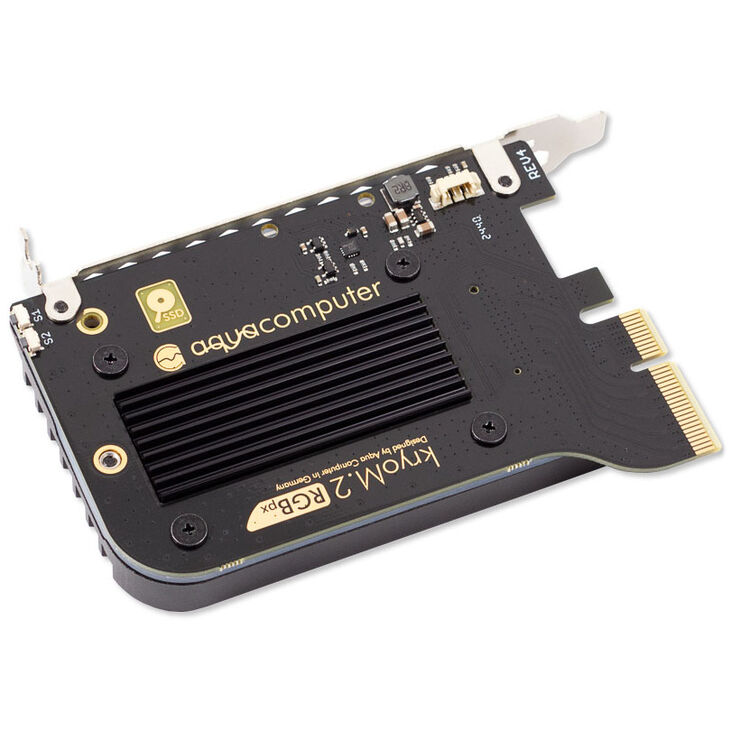aqua computer kryoM.2 RGBpx PCIe 5.0 x4 Adapter für M.2 PCIe SSD, M-Key, mit Passivkühler image number 3