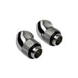 Corsair Hydro X Series Adapter 45 Grad G1/4 Zoll AG auf G1/4 Zoll IG - 2er Pack, drehbar, chrome sil image number null