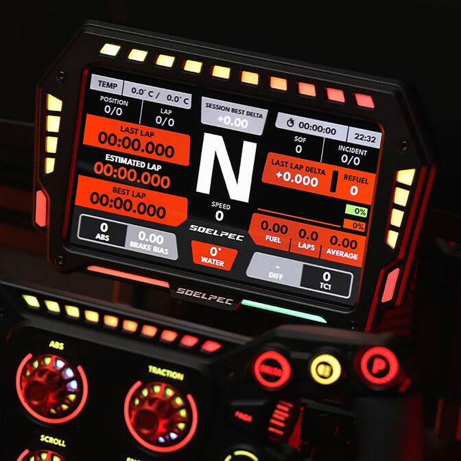 SOELPEC XR-7 Display, Simracing-Touchscreen, RGB-Telemetrie - schwarz image number 2