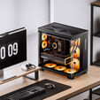 Jonsbo TK-4 Geh&auml;use, Midi-Tower, ATX, Tempered Glass - schwarz image number null
