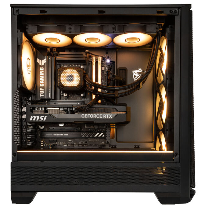 KingForge Gaming-PC Platin, AMD Ryzen 7 7800X3D, RTX 5070 Ti, Phanteks Eclipse G400A &ndash; Fertig-PC image number 2