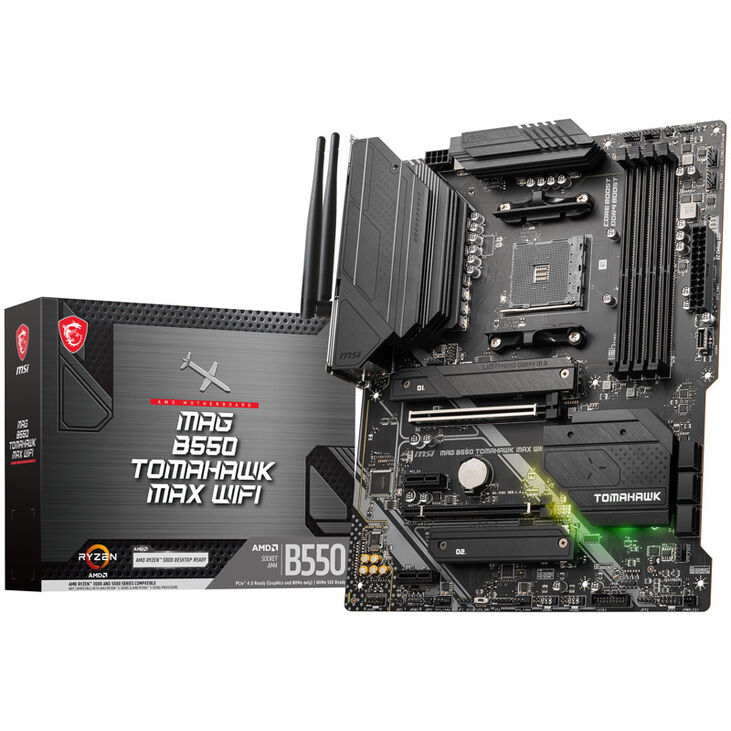 MSI MAG B550 Tomahawk Max WiFi, Sockel AM4, AMD B550, ATX - DDR4 image number 0