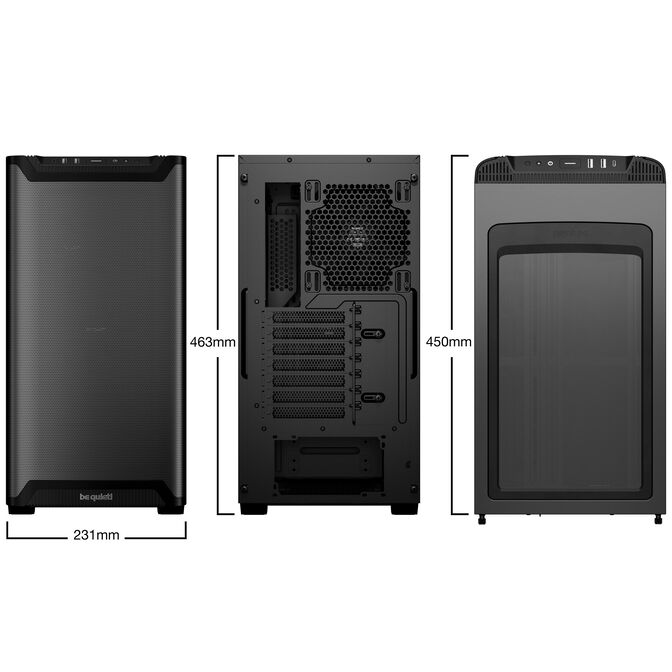 be quiet! Pure Base 501 Airflow PC-Geh&auml;use, Midi-Tower, ATX - schwarz image number 2