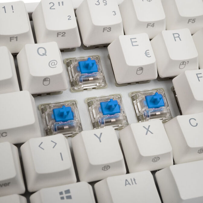 Ducky One 2 SF Gaming Keyboard, MX-Blue, RGB LED - white image number 6
