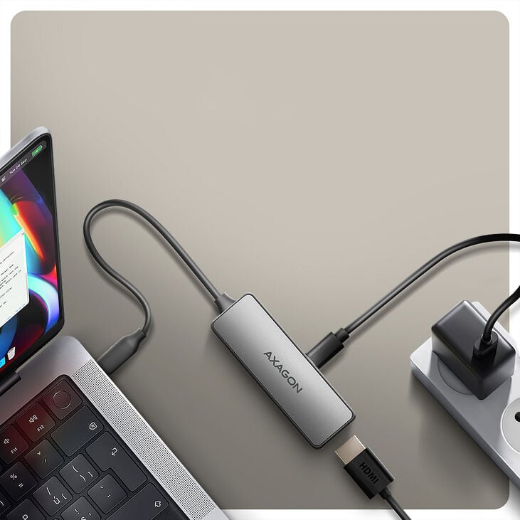 AXAGON RVC-HI8KPD USB-C auf HDMI 2.1 Adapter 8K/60Hz, 16cm image number 3