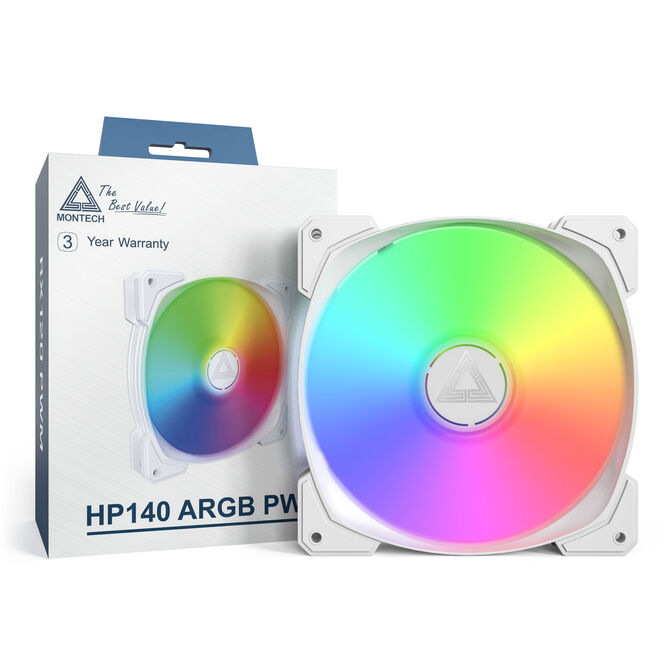 Montech HP140 PWM ARGB Fan - 140mm, white image number 3
