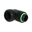 Barrow Multi-Link Adapter Connection 90 Degrees G1/4 Inch AG to 12mm OD Hardtube - Rotatable, Black image number null