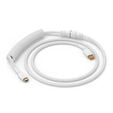 Glorious GMMK Coiled Cable Ghost White, Spiral Keyboard Cable, USB-C/USB-A - White image number null